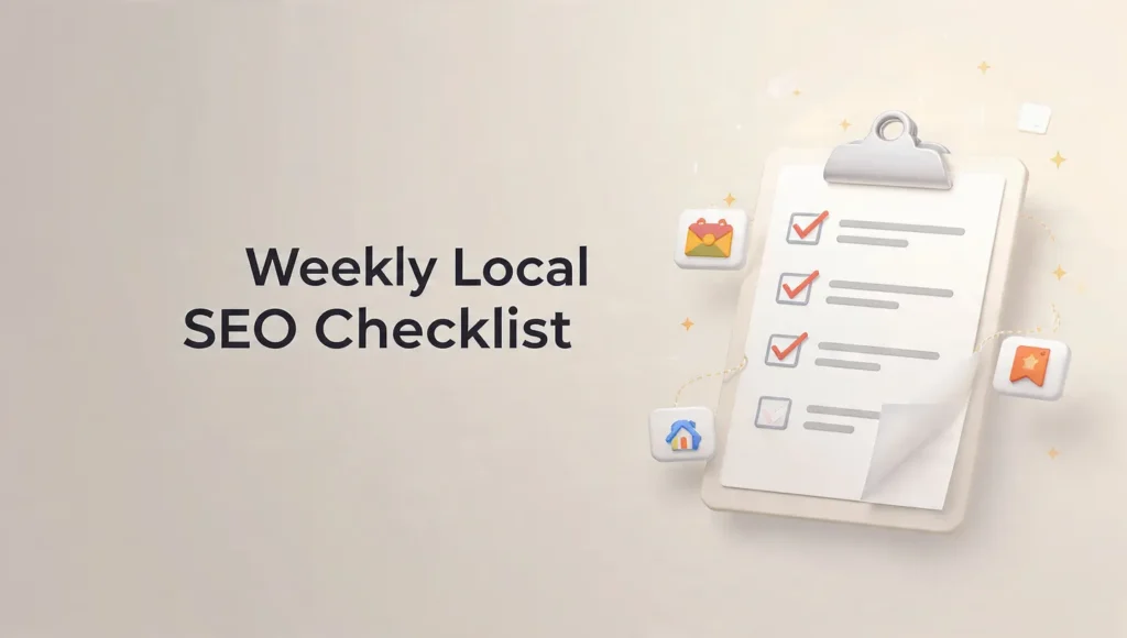 Local SEO for Small Businesses Weekly SEO Checklist